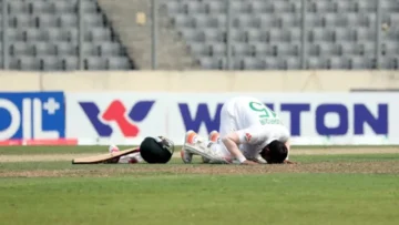 বড় লিড নিয়ে থামল বাংলাদেশ