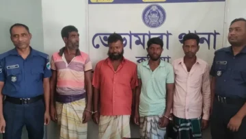 ভেড়ামারায় ৪ জুয়াড়ী আটক