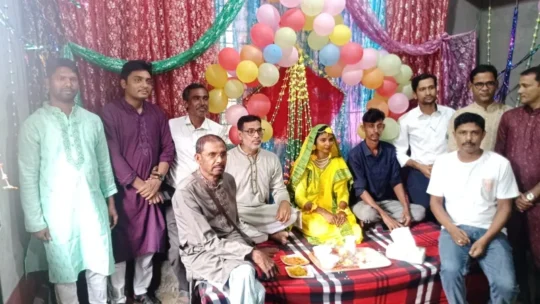পাটগ্রামে নগদ মোহরানা পরিশোধ করে যৌতুকবিহীন বিয়ে!