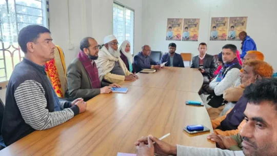 শ্রীপুরে গ্রাম আদালত কার্যক্রম পরিদর্শনে ইউএনডিপির প্রতিনিধিরা