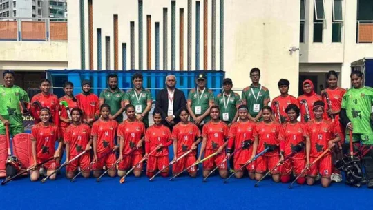 শেষ ম্যাচে সিঙ্গাপুরকে ৭-১ গোলে উড়িয়ে দিলো বাংলাদেশের মেয়েরা