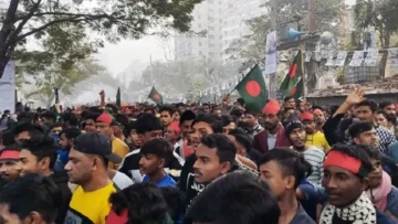 প্রধানমন্ত্রীর সমাবেশস্থল নেতাকর্মীদের স্লোগানে মুখরিত