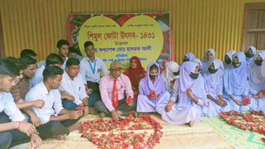 সরিষাবাড়ীতে প্রথমবার শিমুল ফোটা উৎসব